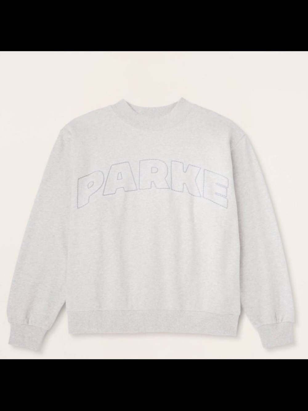 Nwt Parke X Target Mockneck Pullover Sweatshirt Gray Grey — image 3 of 6